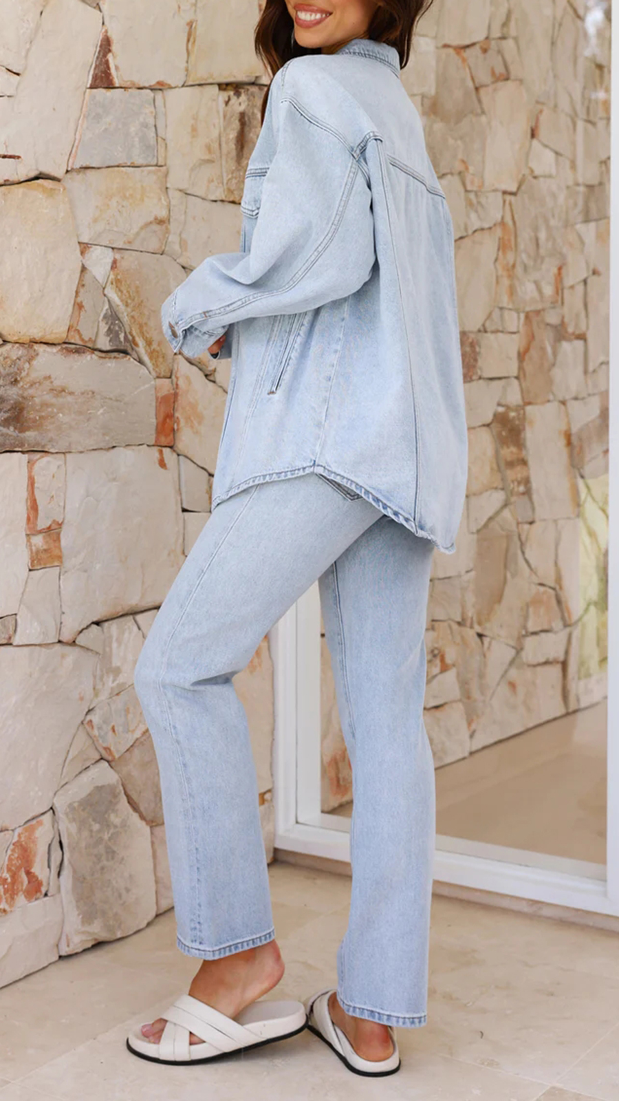 Organic Denim Jacket - Image 8