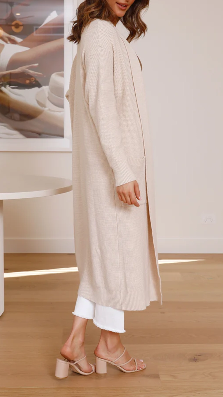 Nadine Cardigan - Beige - Image 5