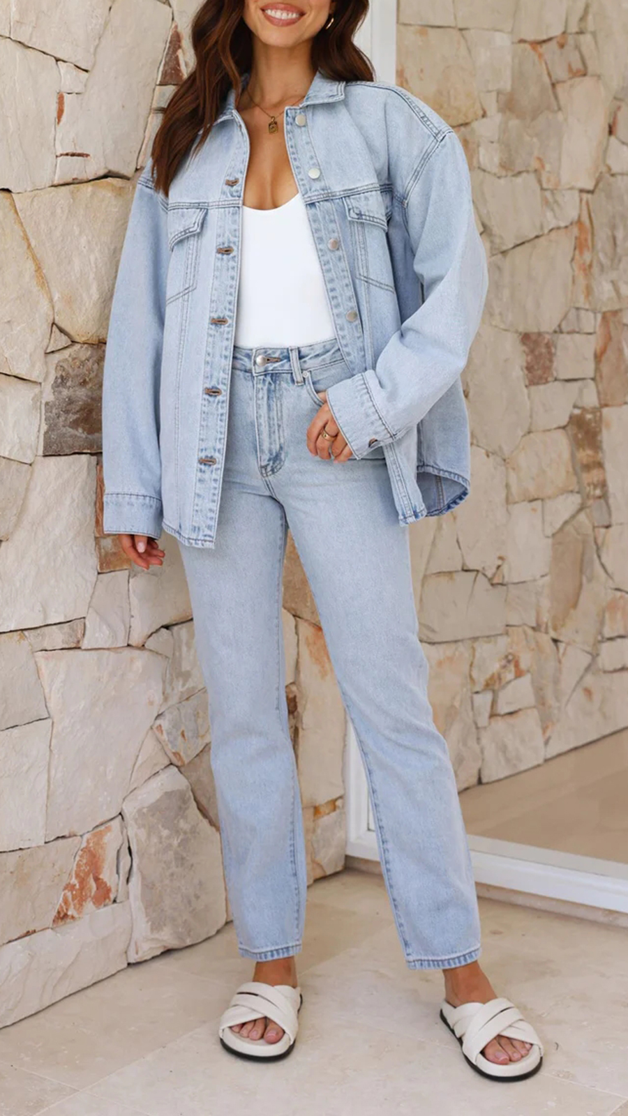 Organic Denim Jacket - Image 6