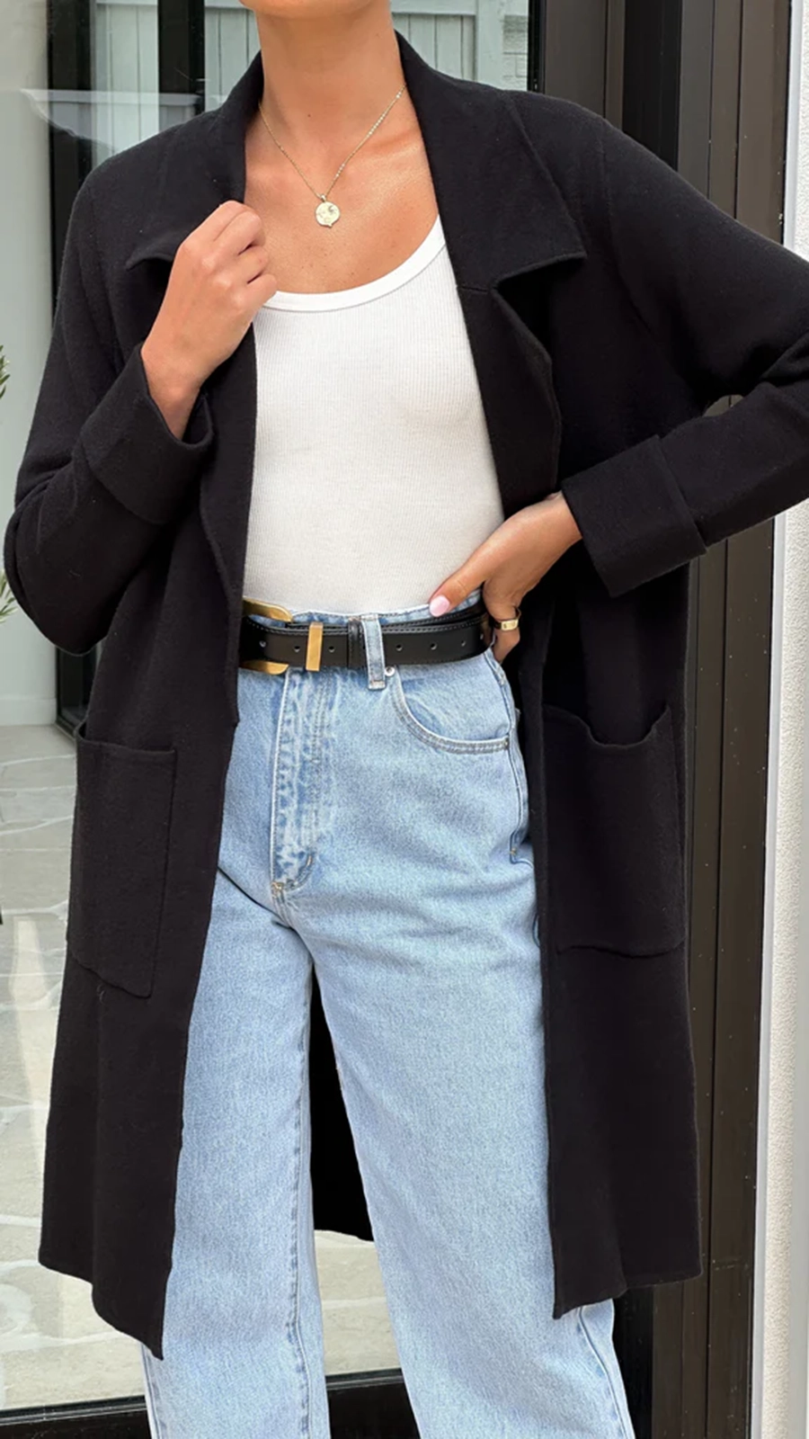 Barcelona Coatigan - Black - Image 6