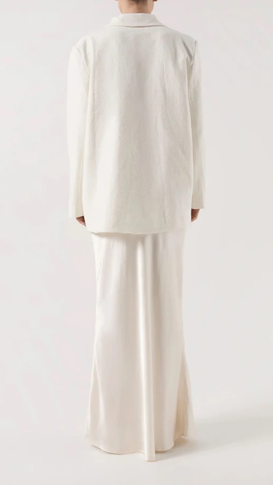 Tilly Oversized Boyfriend Blazer - White - Image 13